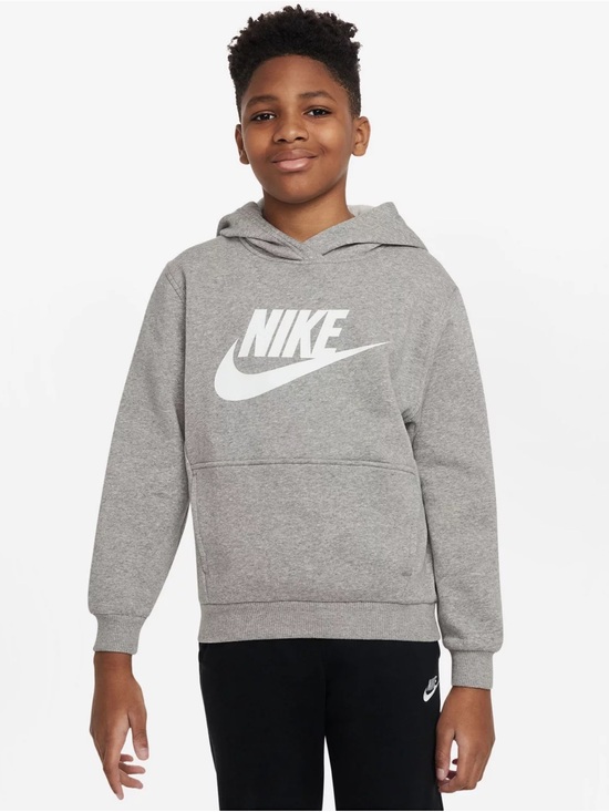 Nike Other - Nike Kids Gray Hoodie with White Logo